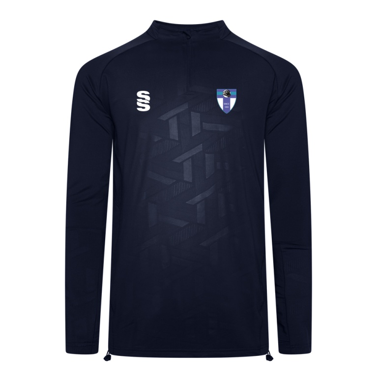 Impact 1/4 Zip Performance Top : Navy